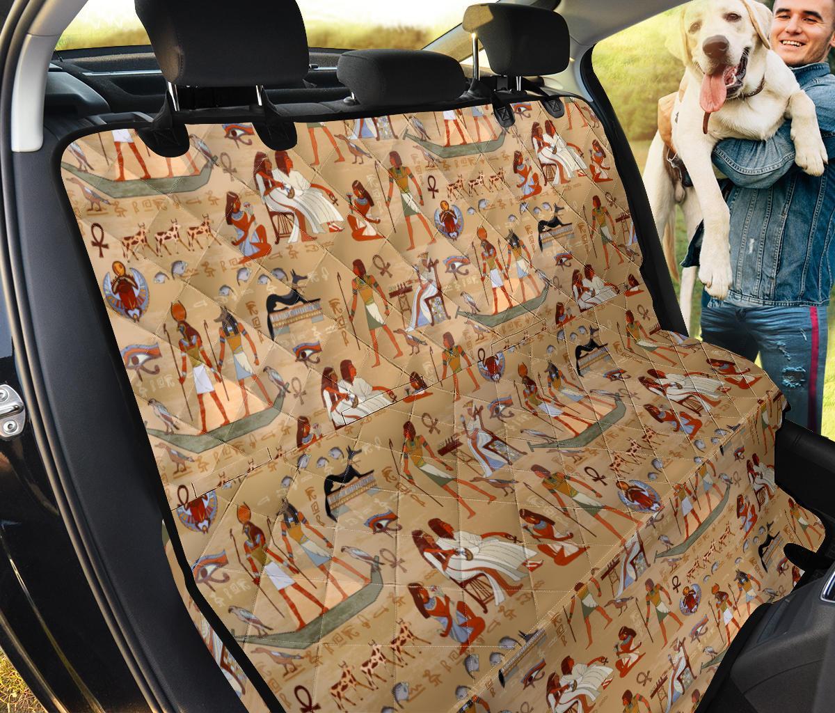 Pattern Print Egyptian Pet Car Seat Cover-grizzshop
