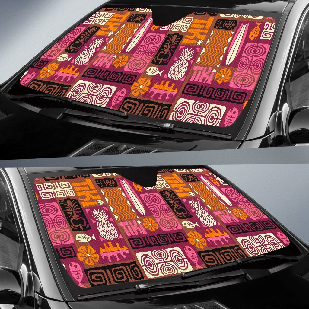 Pattern Print Ethnic Car Sun Shade-grizzshop