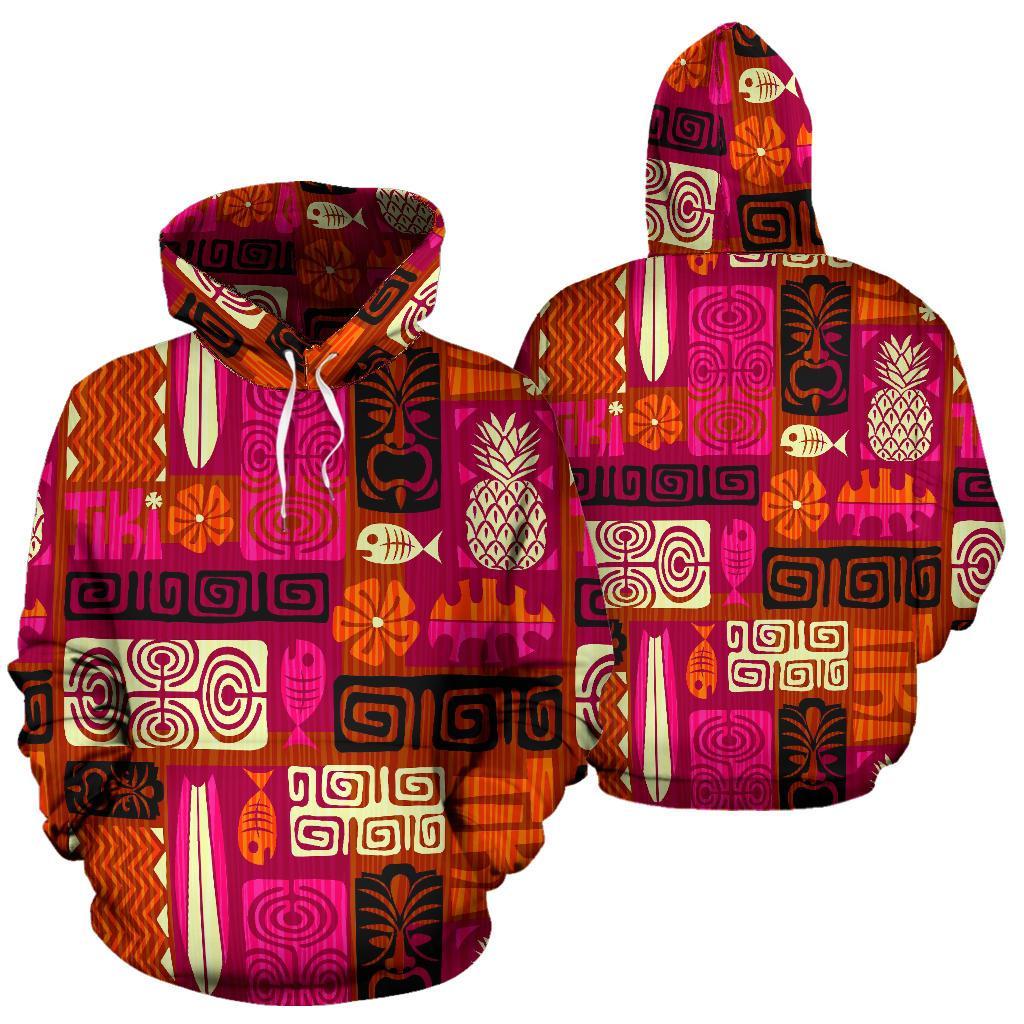 Pattern Print Ethnic Men Women Pullover Hoodie-grizzshop