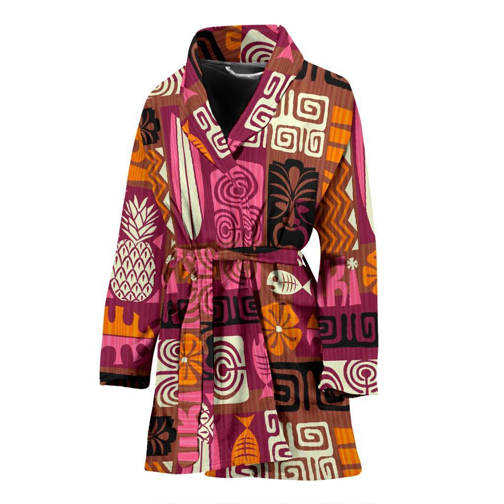 Pattern Print Ethnic Women Long Robe-grizzshop