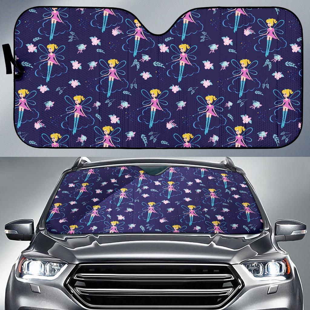 Pattern Print Fairy Car Sun Shade-grizzshop