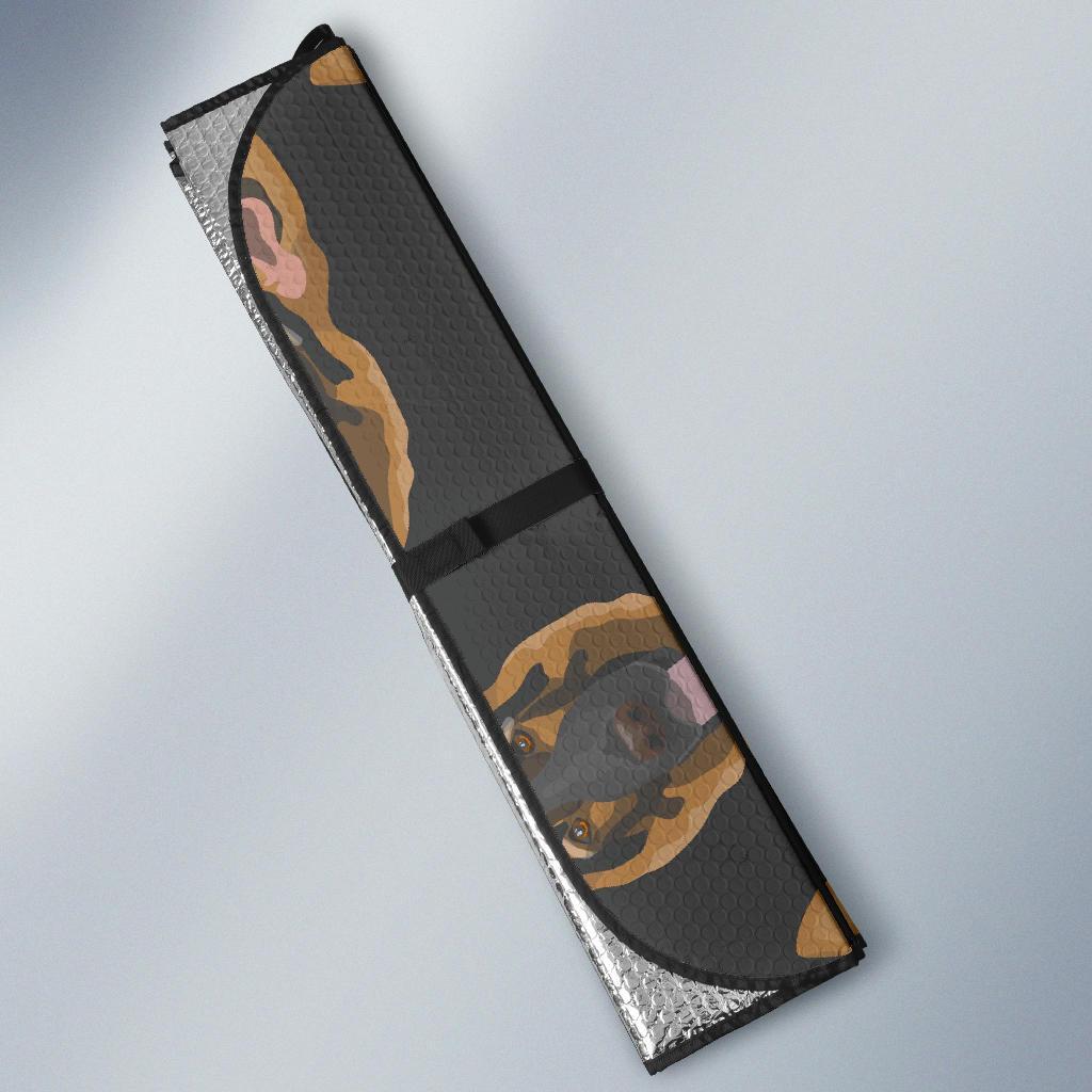 Pattern Print German Shepherd Car Sun Shade-grizzshop