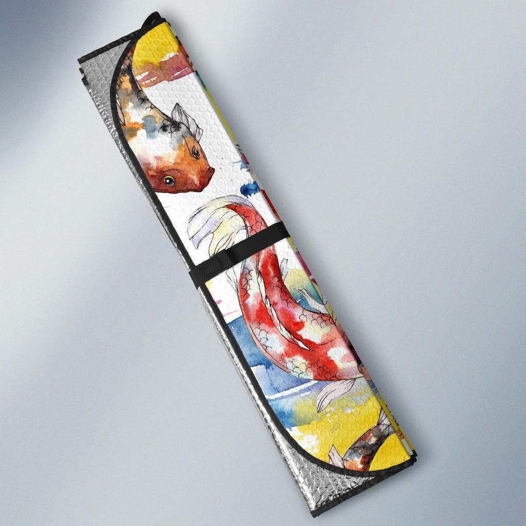 Pattern Print Goldfish Car Sun Shade-grizzshop