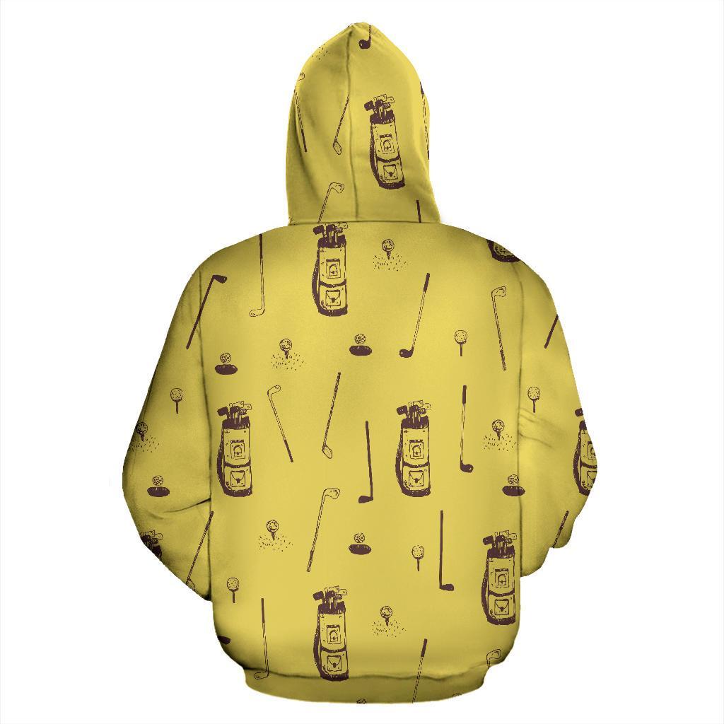 Pattern Print Golf Men Women Pullover Hoodie-grizzshop