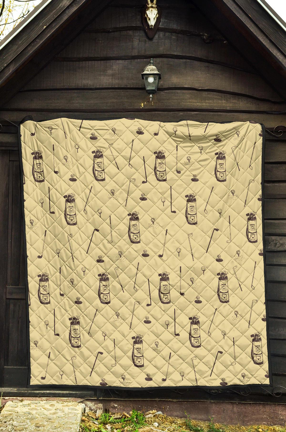 Pattern Print Golf Quilt-grizzshop