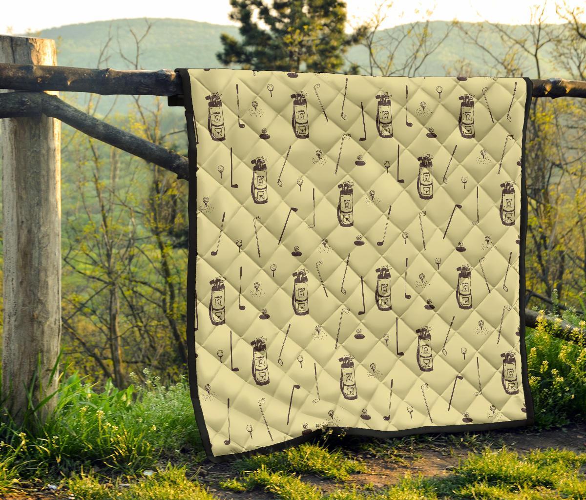 Pattern Print Golf Quilt-grizzshop