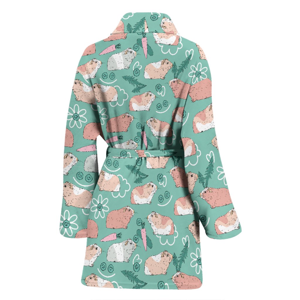 Pattern Print Guinea Pig Women Long Robe-grizzshop
