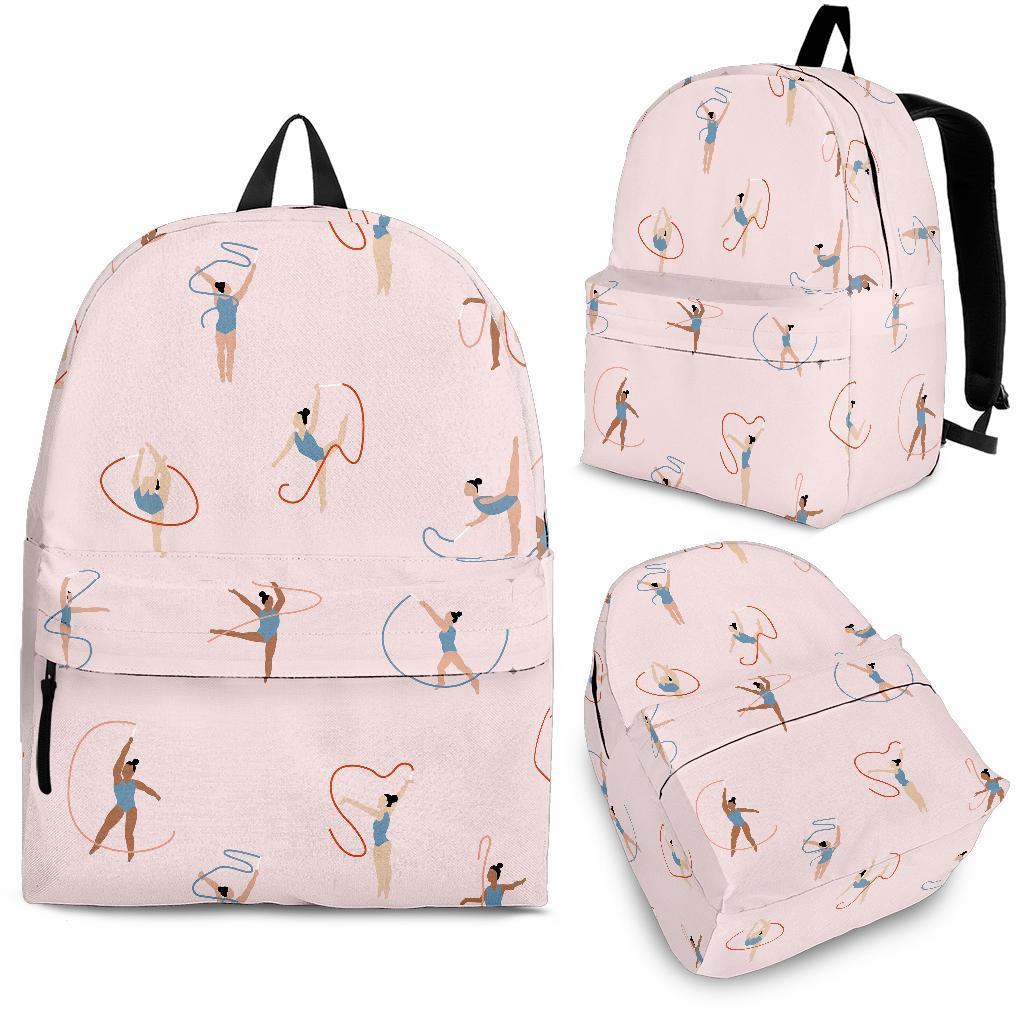 Pattern Print Gymnastics Backpack-grizzshop