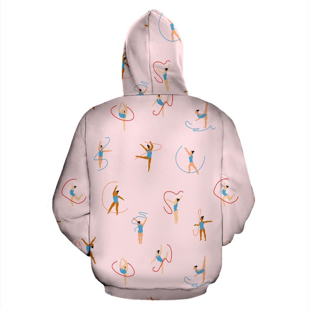 Pattern Print Gymnastics Men Women Pullover Hoodie-grizzshop