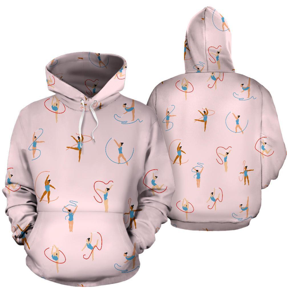 Pattern Print Gymnastics Men Women Pullover Hoodie-grizzshop