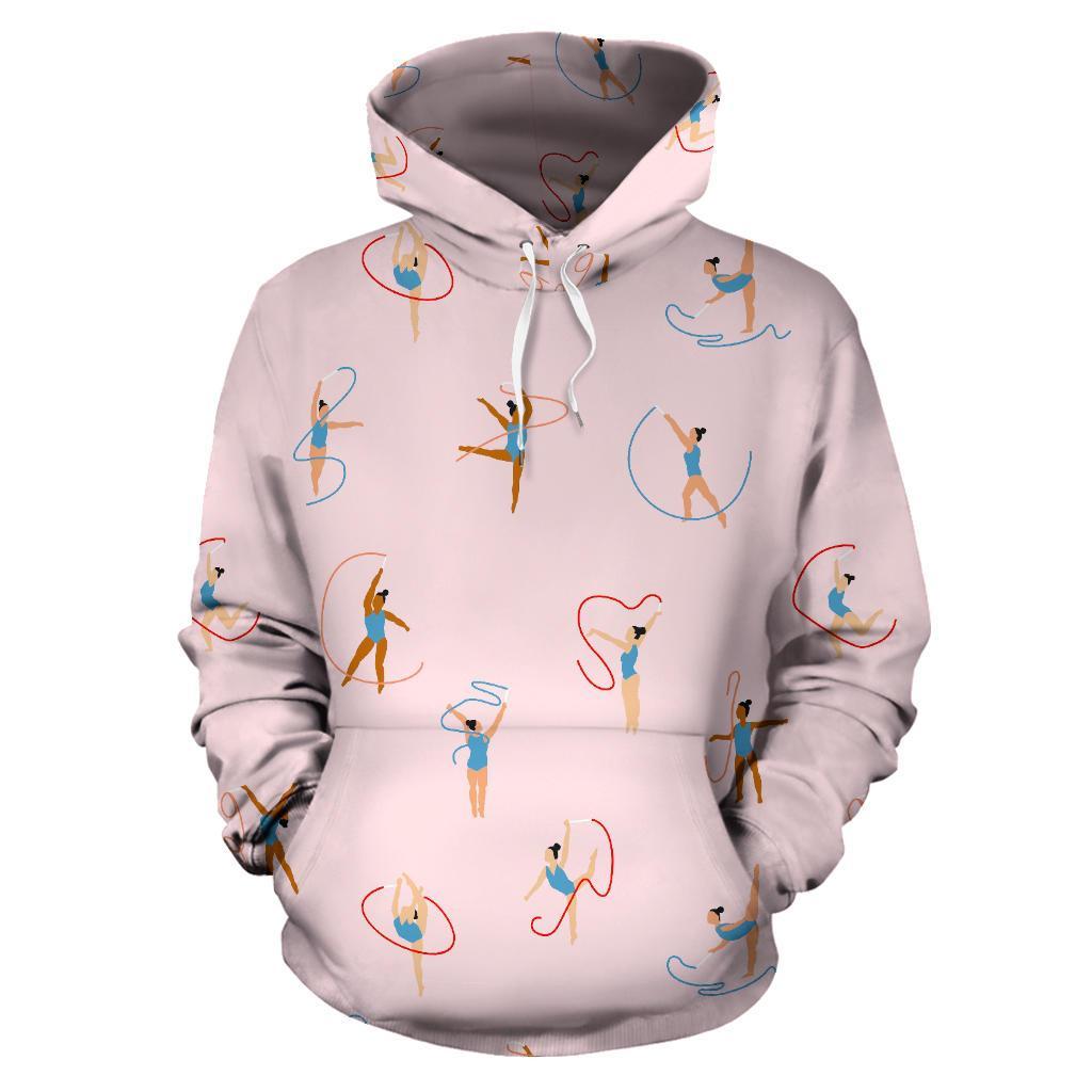 Pattern Print Gymnastics Men Women Pullover Hoodie-grizzshop