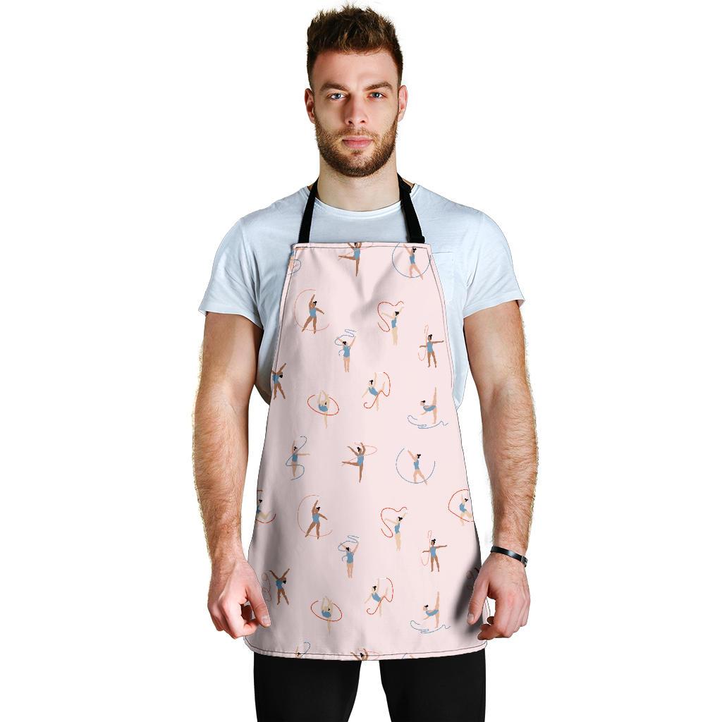Pattern Print Gymnastics Men's Apron-grizzshop