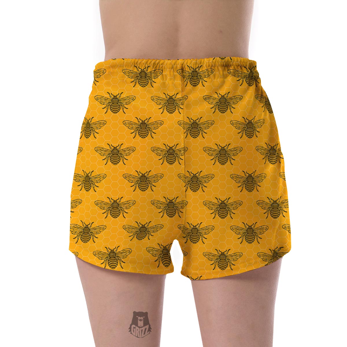 Pattern Print Honey Bee Diagram Gifts Women's Shorts-grizzshop