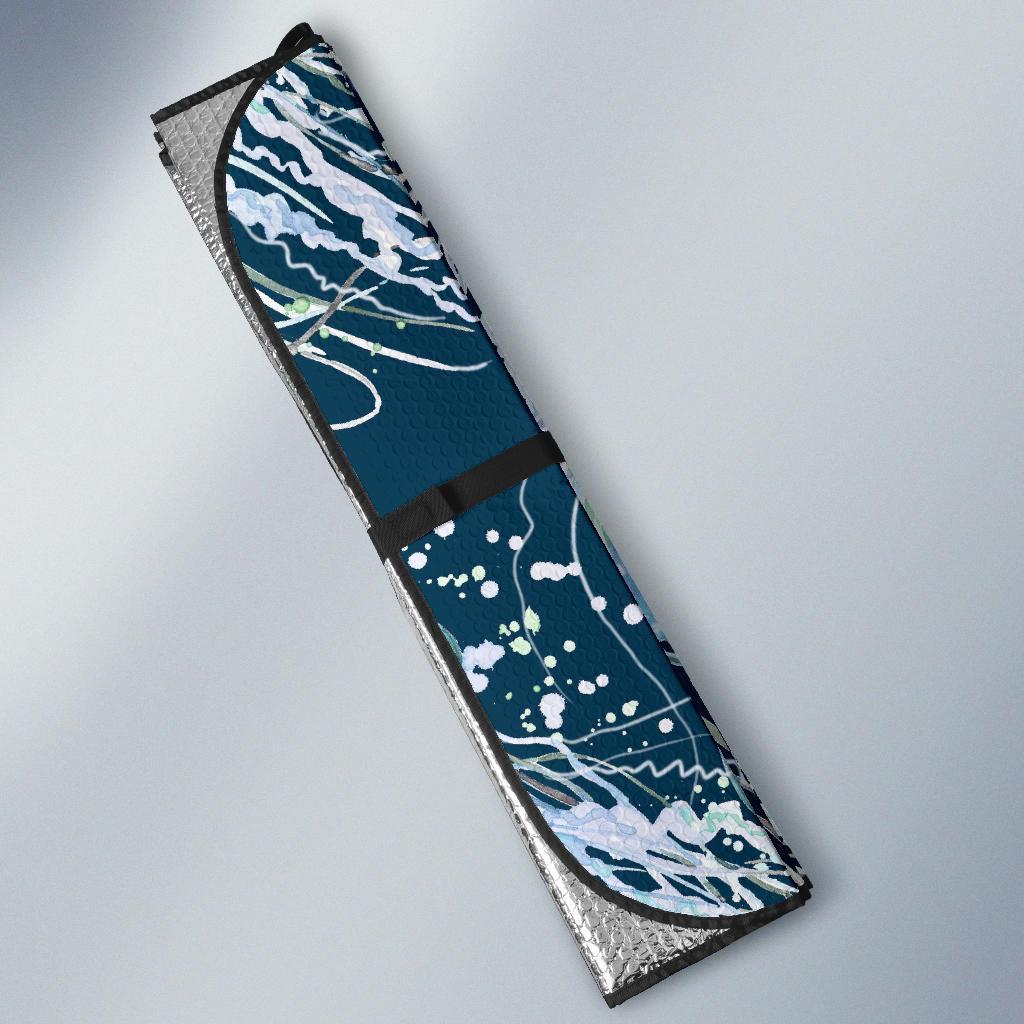 Pattern Print Jellyfish Car Sun Shade-grizzshop