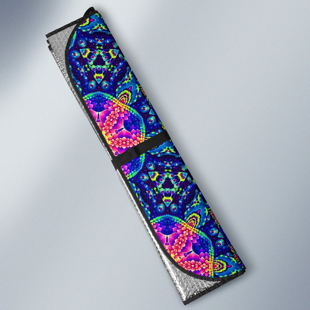 Pattern Print Kaleidoscope Car Sun Shade-grizzshop