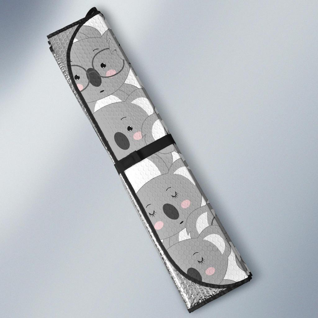 Pattern Print Koala Car Sun Shade-grizzshop