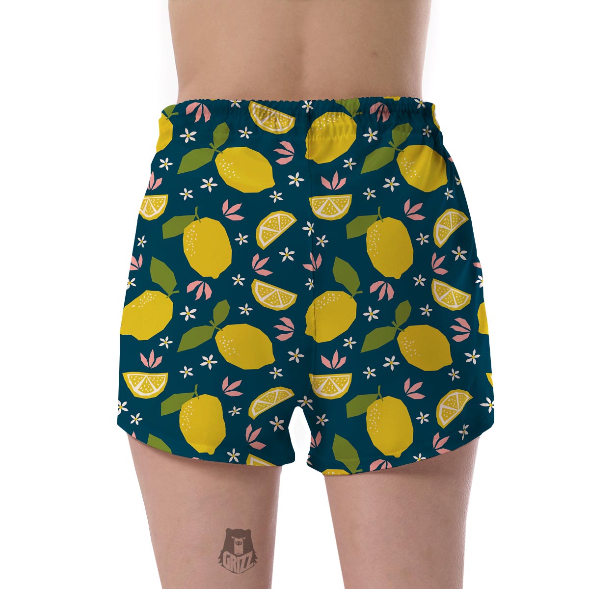 Pattern Print Lemon Women's Shorts-grizzshop