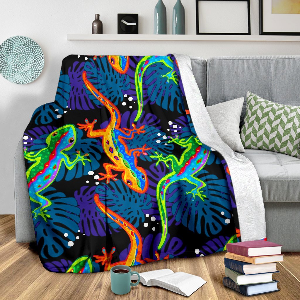 Pattern Print Lizard Blanket-grizzshop