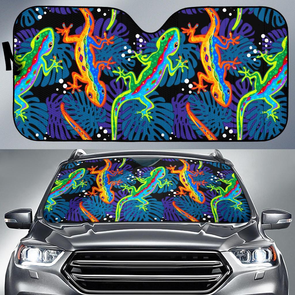 Pattern Print Lizard Car Sun Shade-grizzshop
