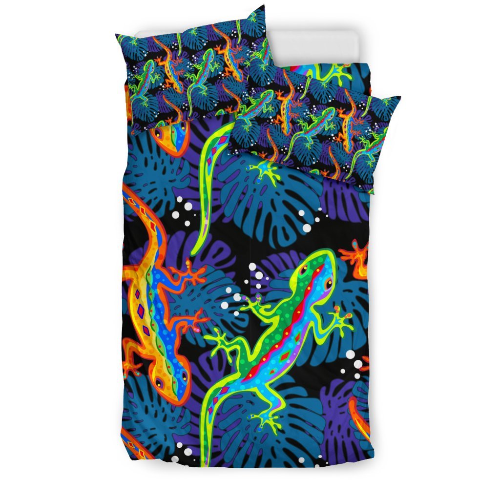 Pattern Print Lizard Duvet Cover Bedding Set-grizzshop