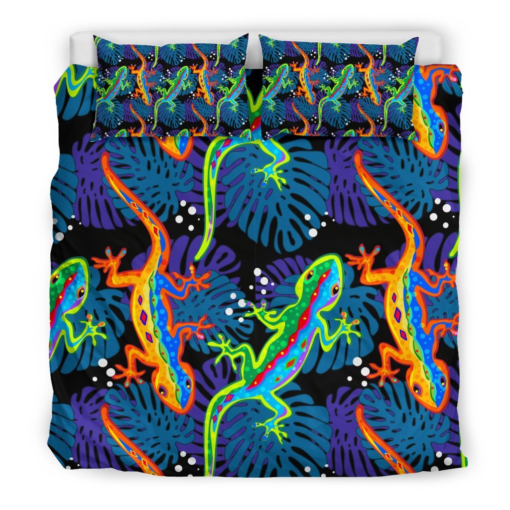 Pattern Print Lizard Duvet Cover Bedding Set-grizzshop