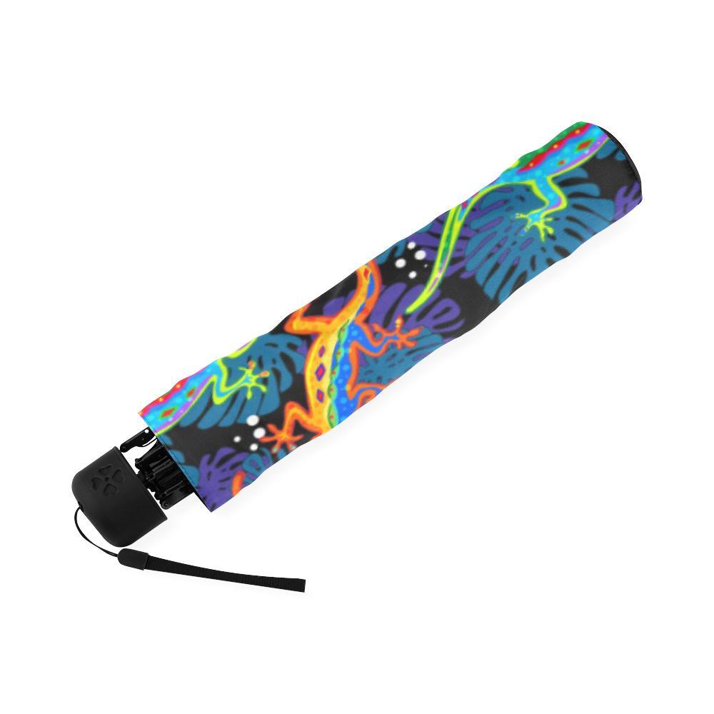 Pattern Print Lizard Foldable Umbrella-grizzshop