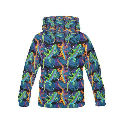 Pattern Print Lizard Women Pullover Hoodie-grizzshop