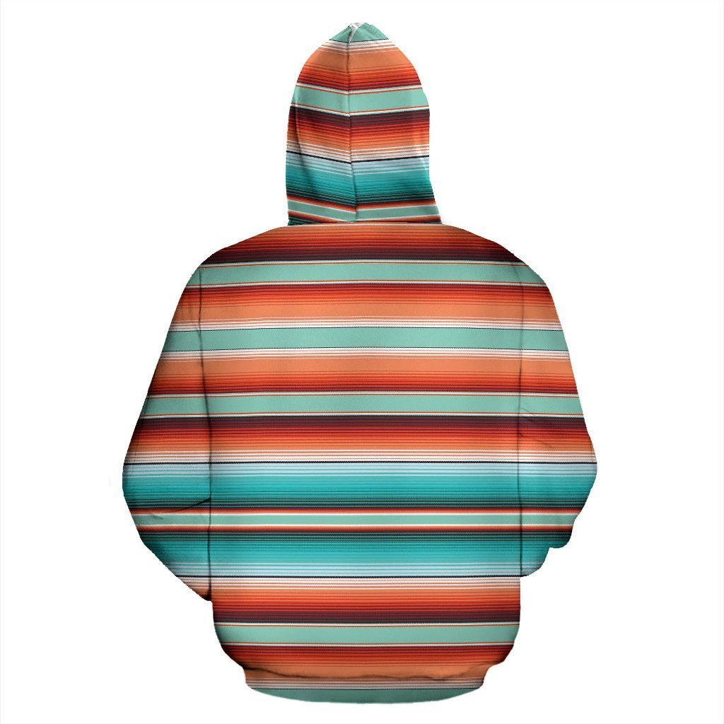 Pattern Print Mexican Blanket Baja Serape Women Men Pullover Hoodie-grizzshop