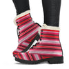 Pattern Print Mexican Serape Blanket Baja Comfy Winter Boots-grizzshop