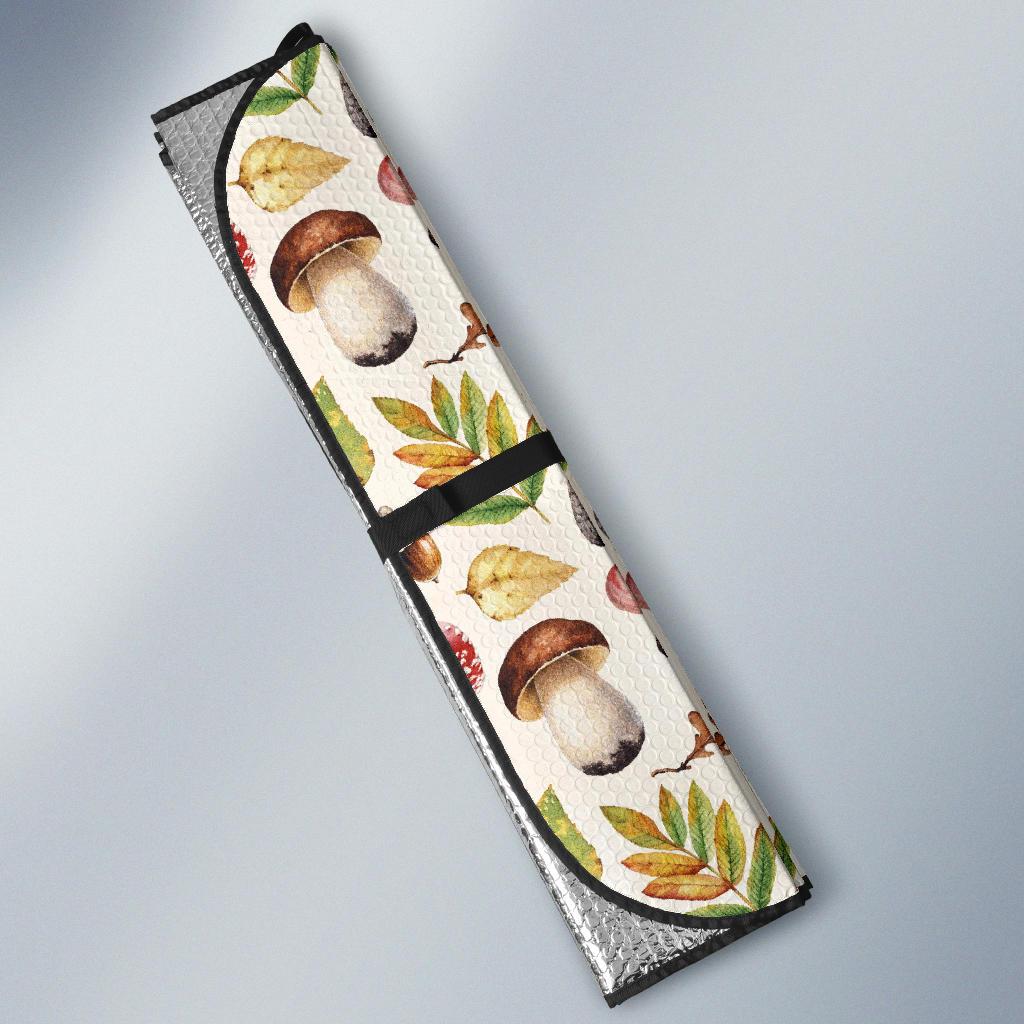 Pattern Print Mushroom Car Sun Shade-grizzshop