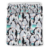 Pattern Print Penguin Duvet Cover Bedding Set-grizzshop
