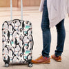 Pattern Print Penguin Luggage Cover Protector-grizzshop