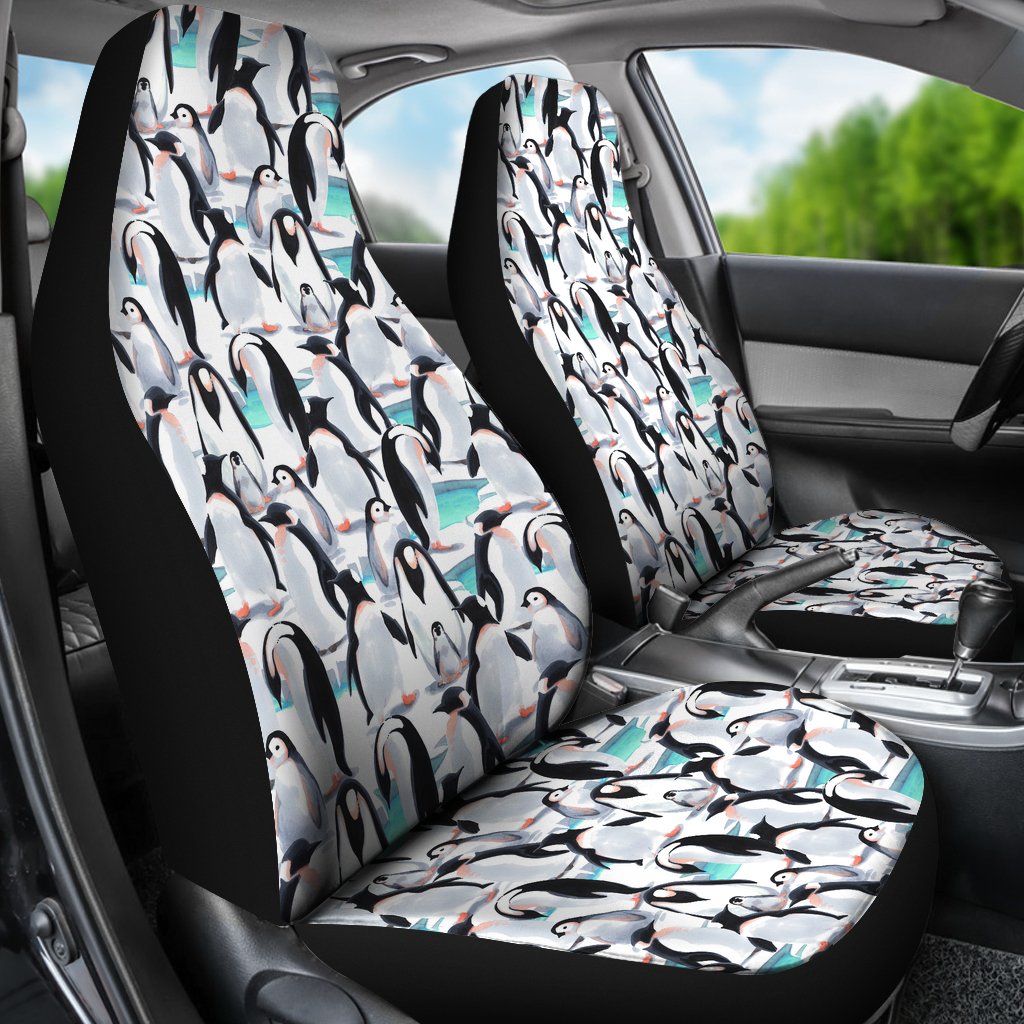 Pattern Print Penguin Universal Fit Car Seat Cover-grizzshop