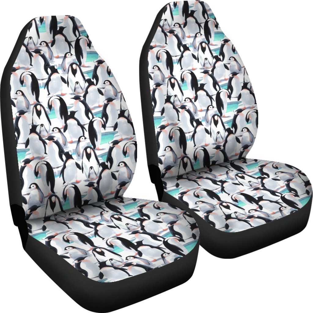 Pattern Print Penguin Universal Fit Car Seat Cover-grizzshop