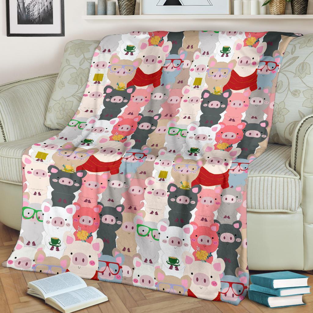 Pattern Print Pig Blanket-grizzshop