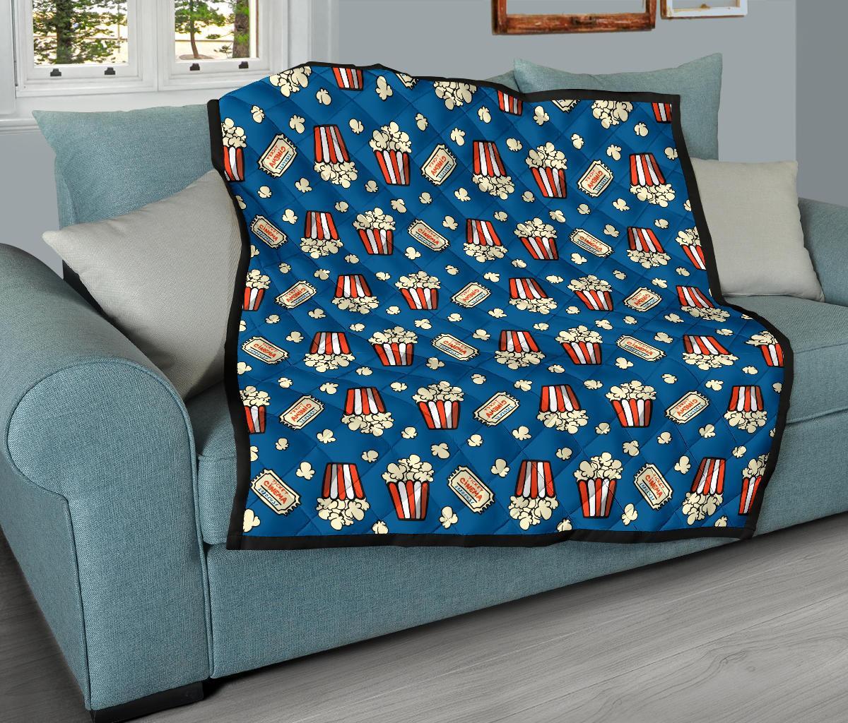 Pattern Print Popcorn Quilt-grizzshop