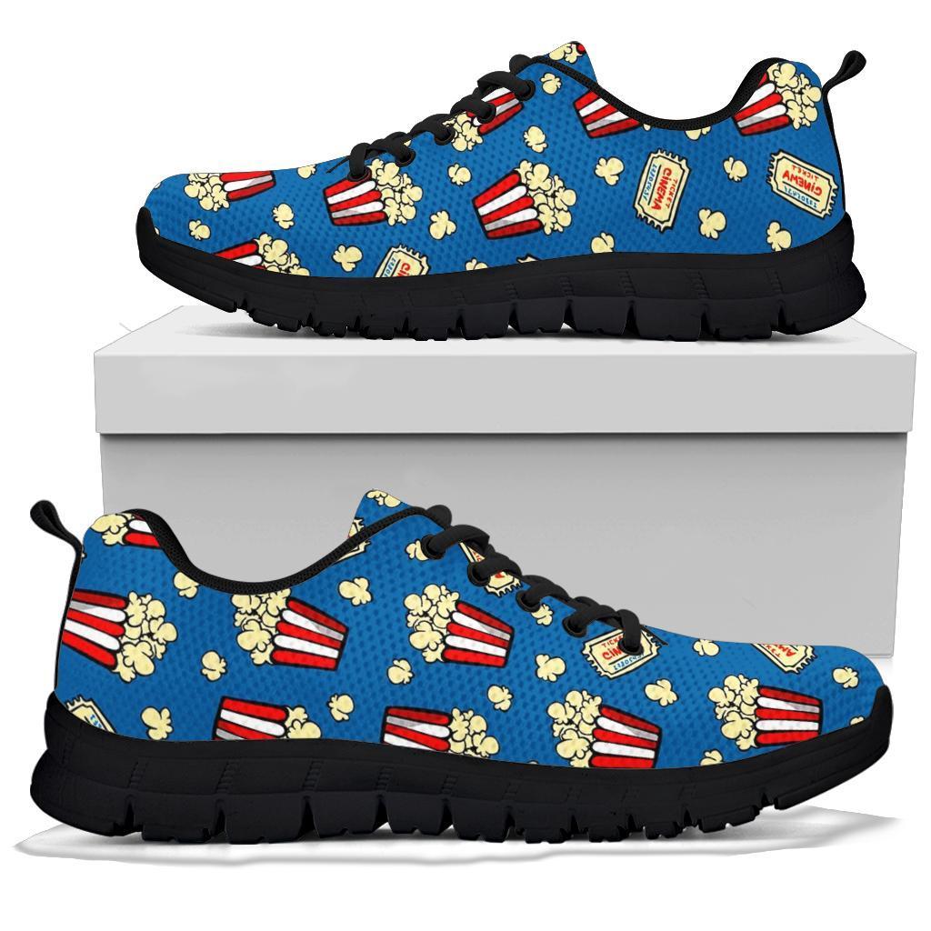 Pattern Print Popcorn Sneaker Shoes For Men Women-grizzshop