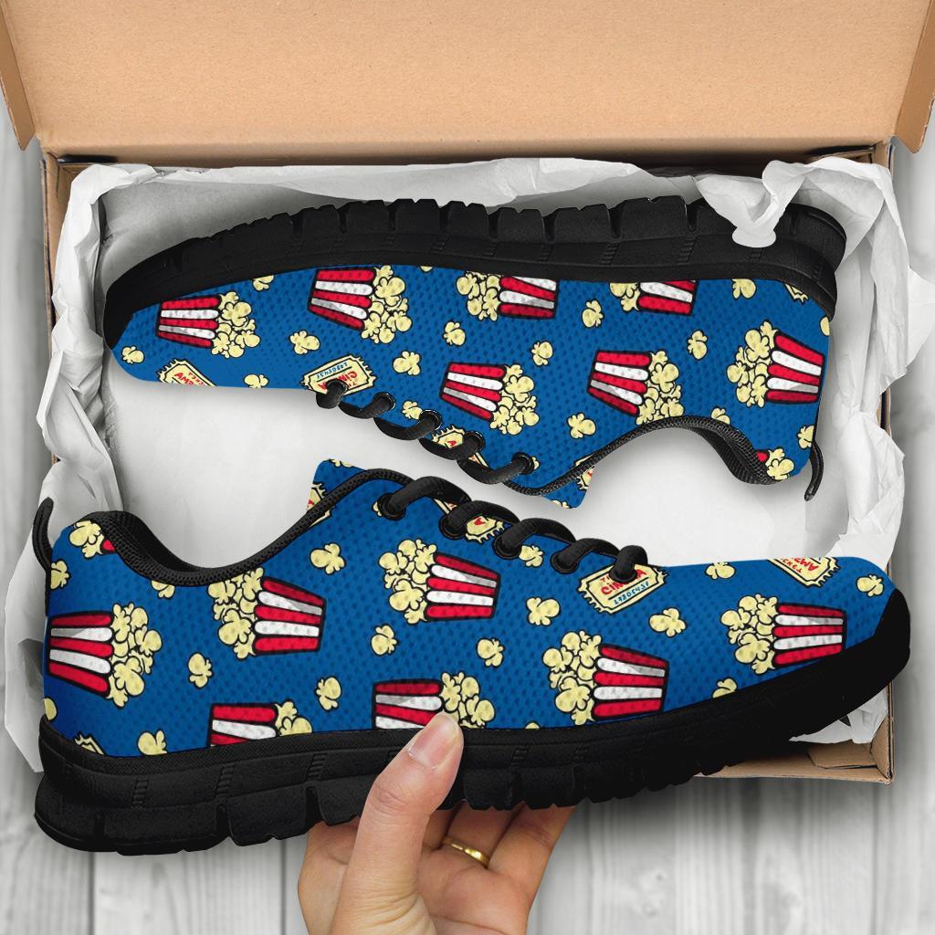 Pattern Print Popcorn Sneaker Shoes For Men Women-grizzshop