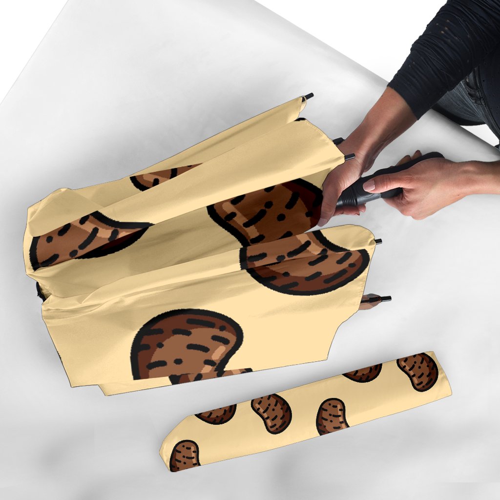 Pattern Print Potato Automatic Foldable Umbrella-grizzshop