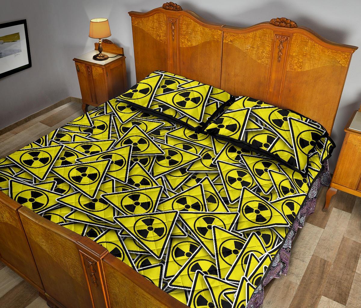 Pattern Print Radiation Bed Set Quilt-grizzshop