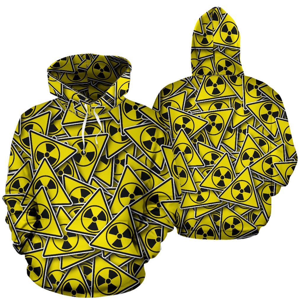 Pattern Print Radiation Men Women Pullover Hoodie-grizzshop