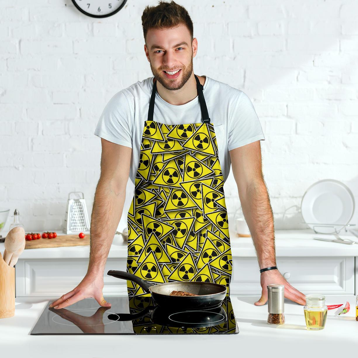 Pattern Print Radiation Men's Apron-grizzshop
