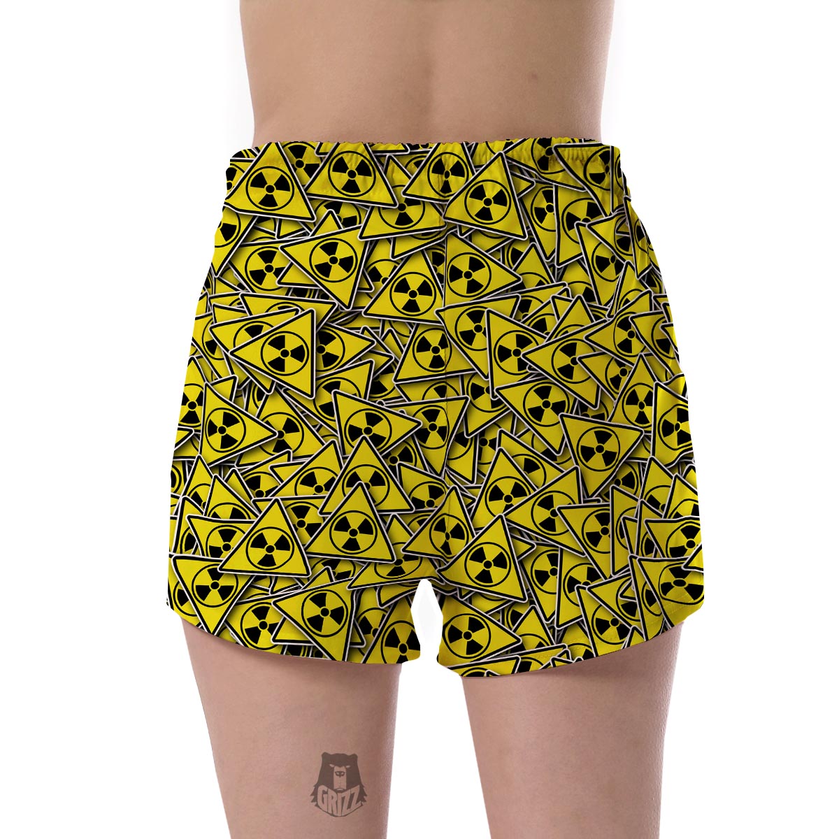 Pattern Print Radiation Women's Shorts-grizzshop