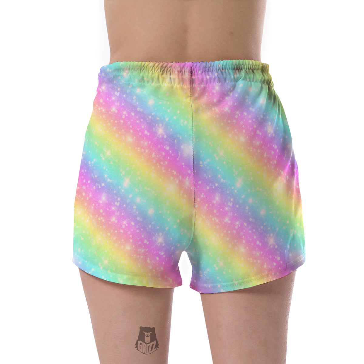 Pattern Print Rainbow Colorful Women's Shorts-grizzshop