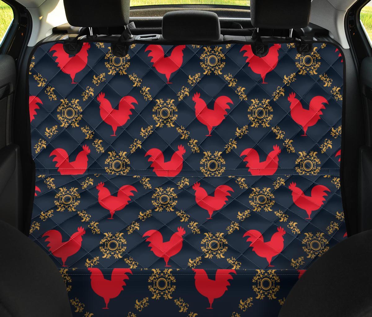 Pattern Print Rooster Pet Car Seat Cover-grizzshop