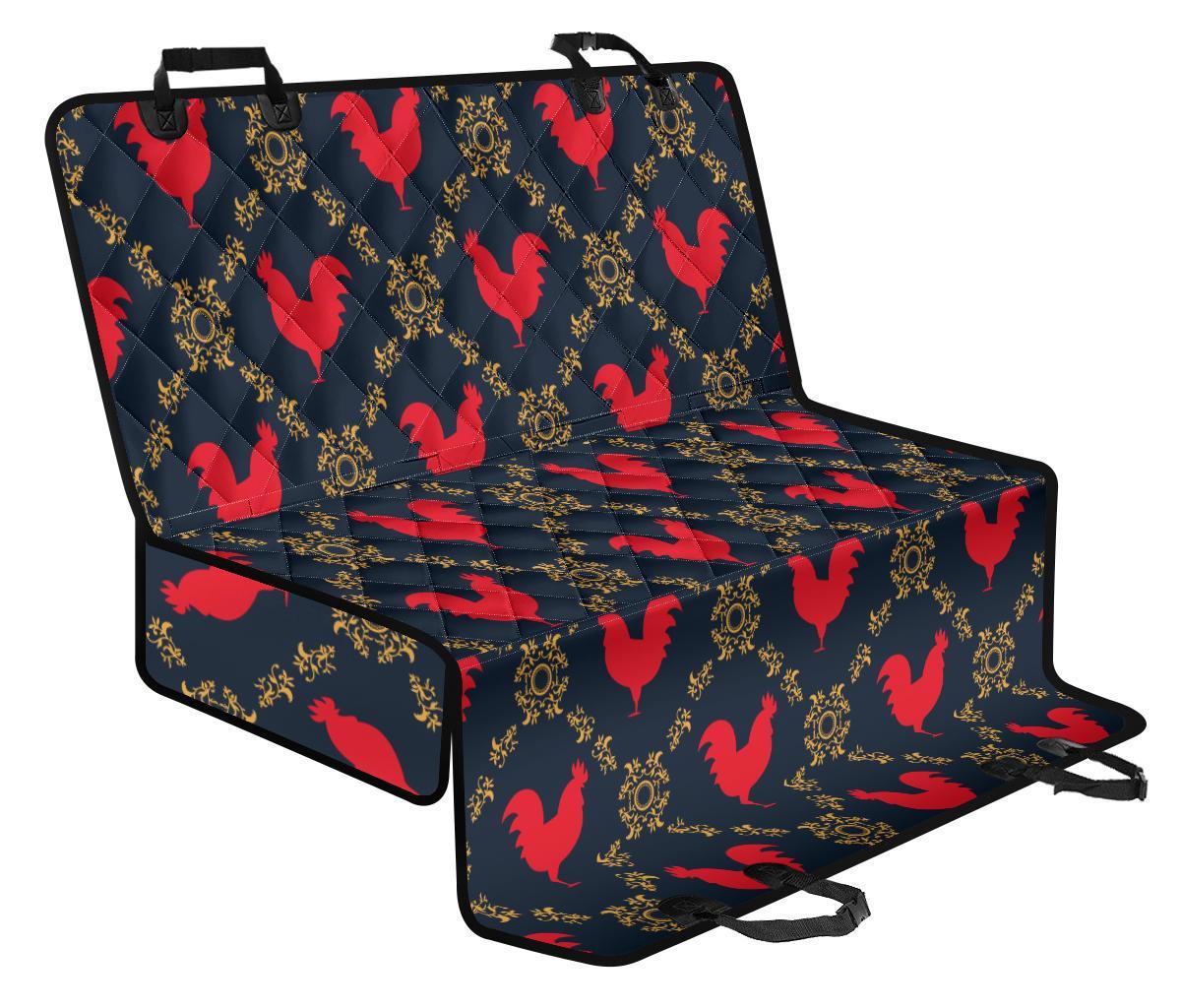 Pattern Print Rooster Pet Car Seat Cover-grizzshop