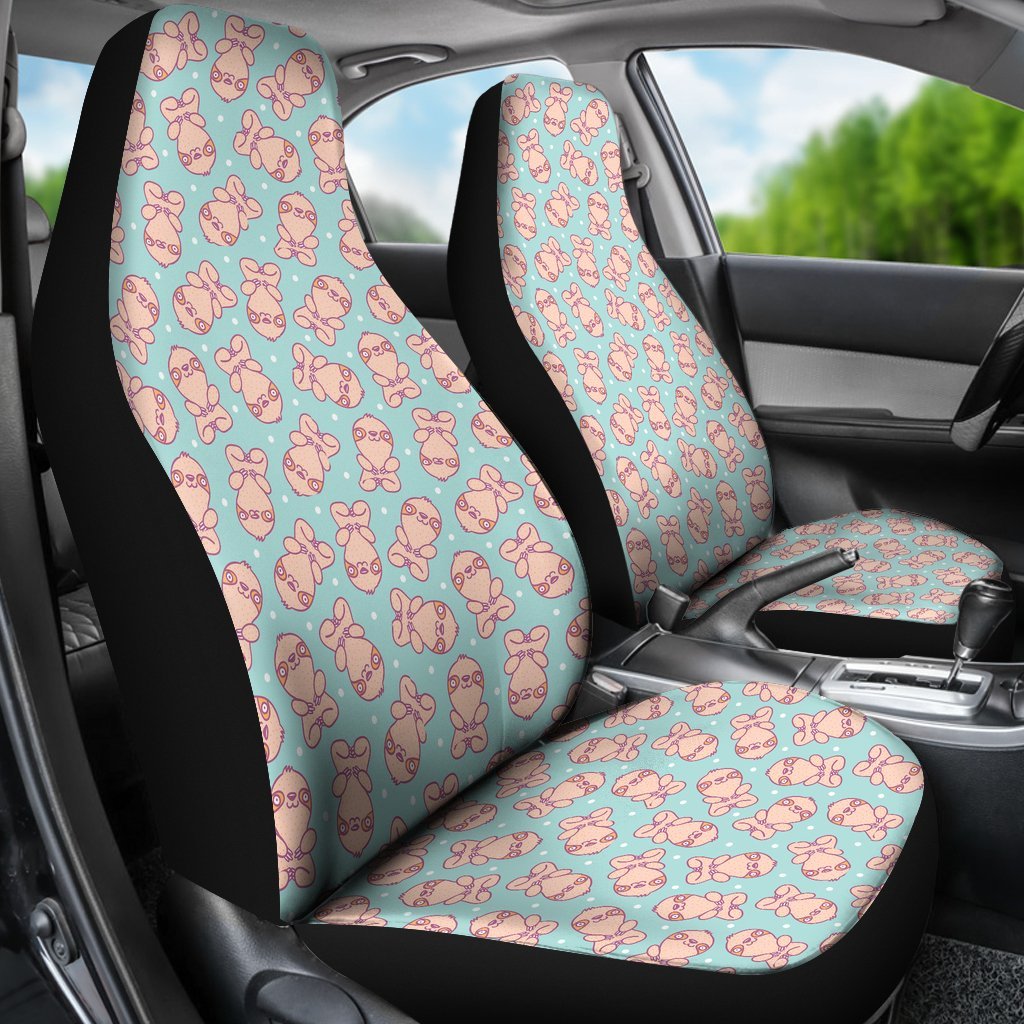 Pattern Print Sloth Universal Fit Car Seat Cover-grizzshop