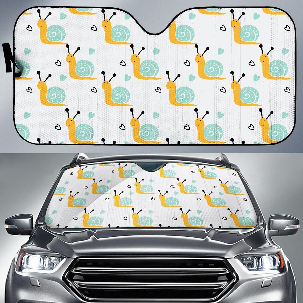 Pattern Print Snail Car Sun Shade-grizzshop