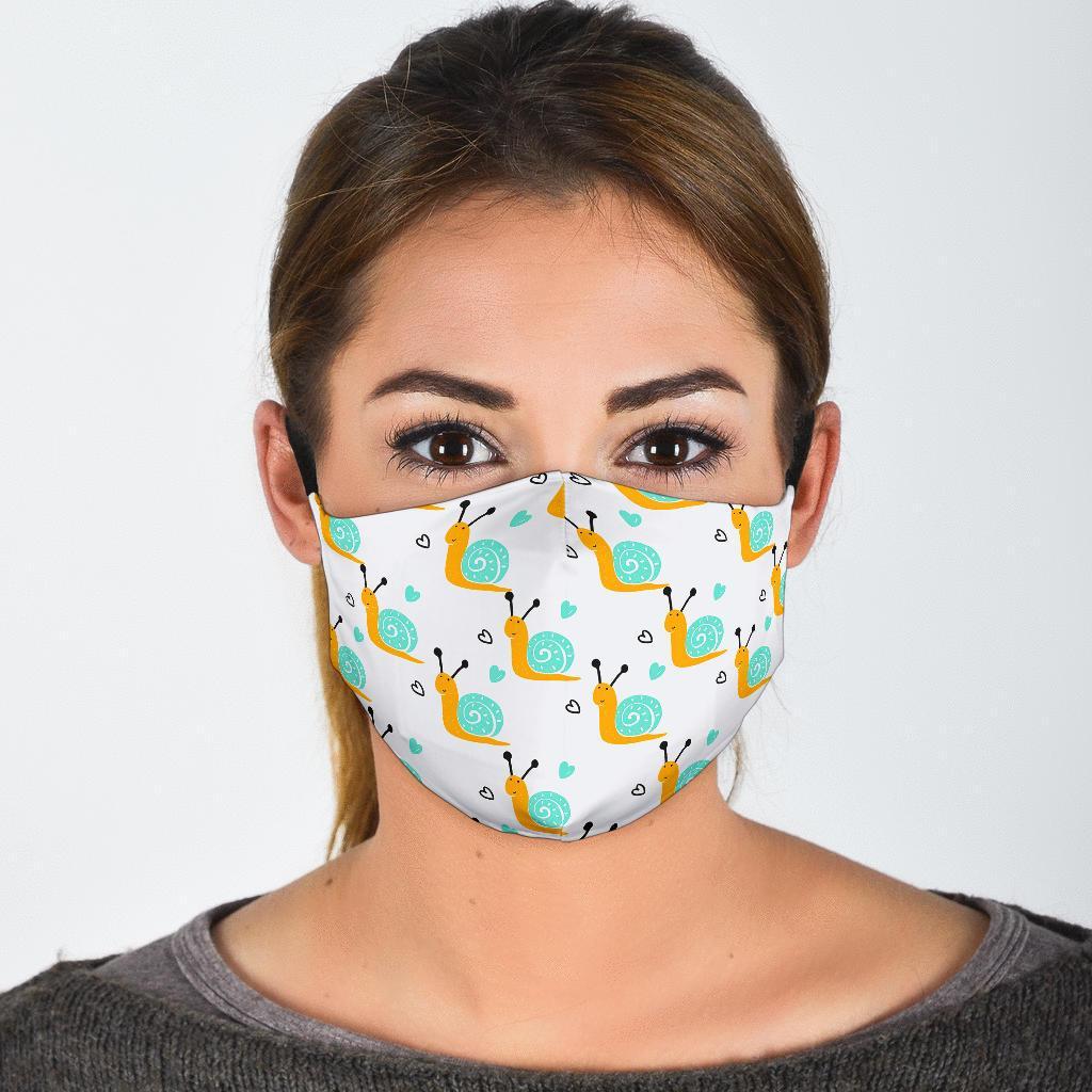 Pattern Print Snail Face Mask-grizzshop