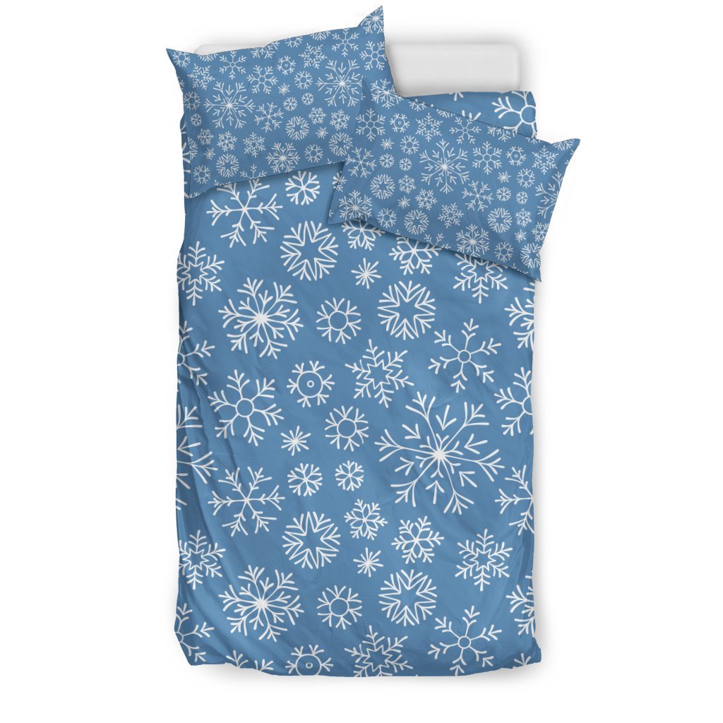 Pattern Print Snowflake Duvet Cover Bedding Set-grizzshop
